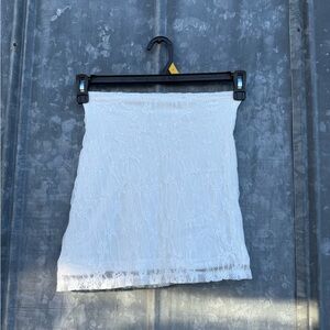 Elegant White Lace Tube top